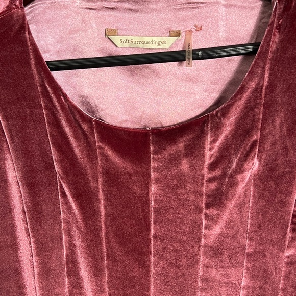 Mauve Pink Velvet Surroundings Relaxed Ribbed Blouse - Picture 4 of 7